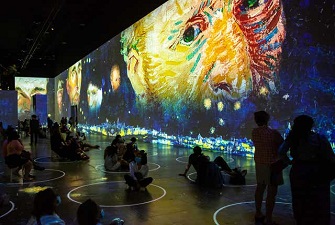 創(chuàng)意展廳，梵高畫展，梵高展臺